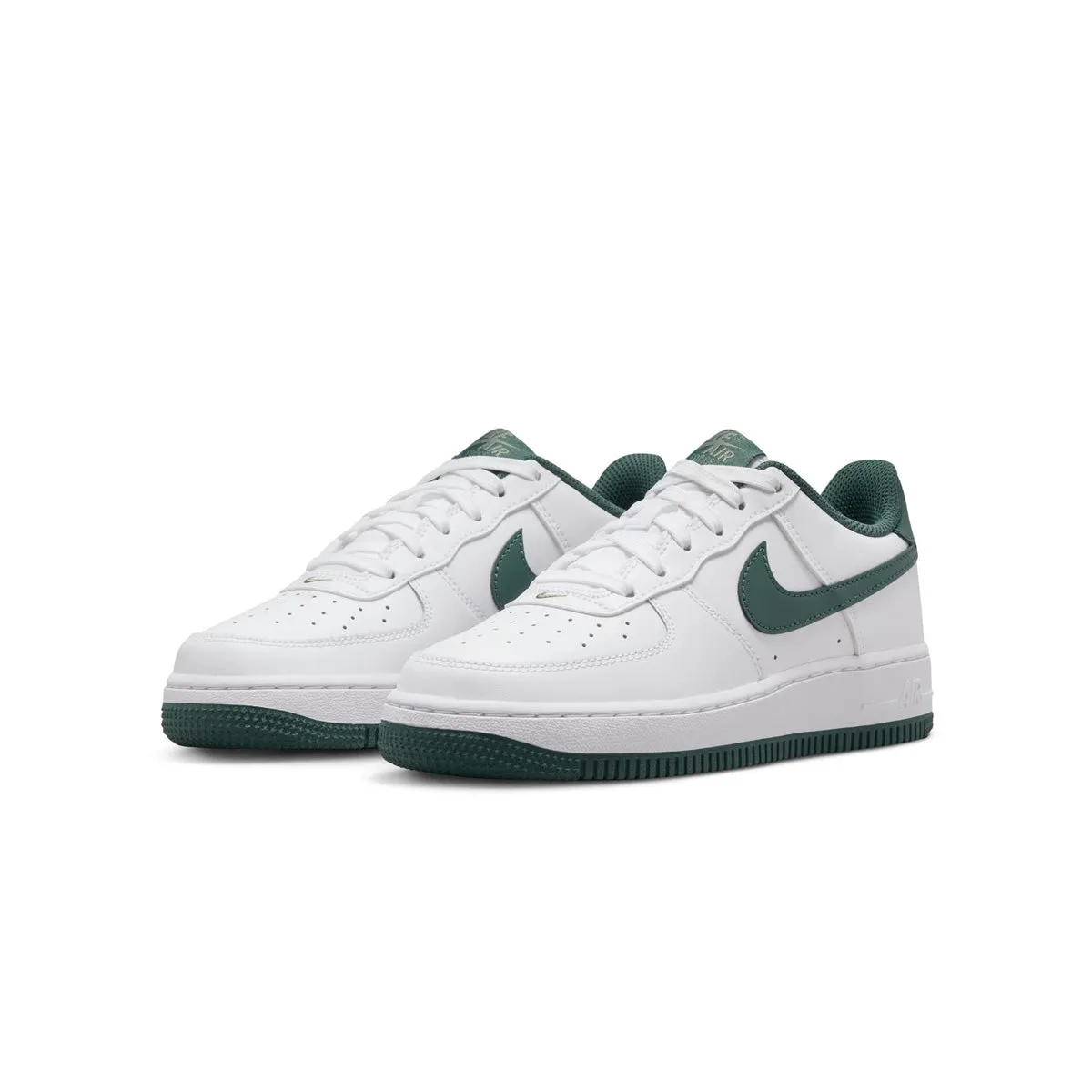Essential Footwear Kids Air Force 1 'White Green'