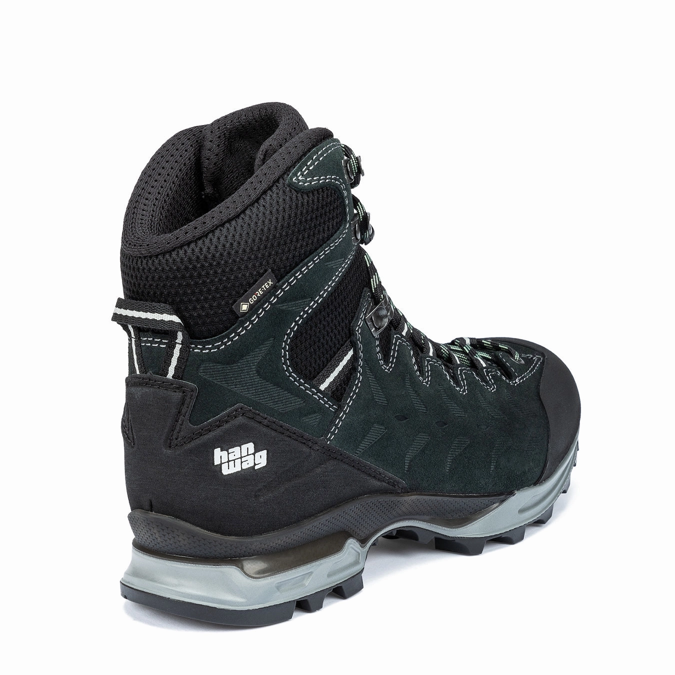 Flat Feet Shoes Hanwag Womens Makra Trek Lady Gtx Petrol / Mint