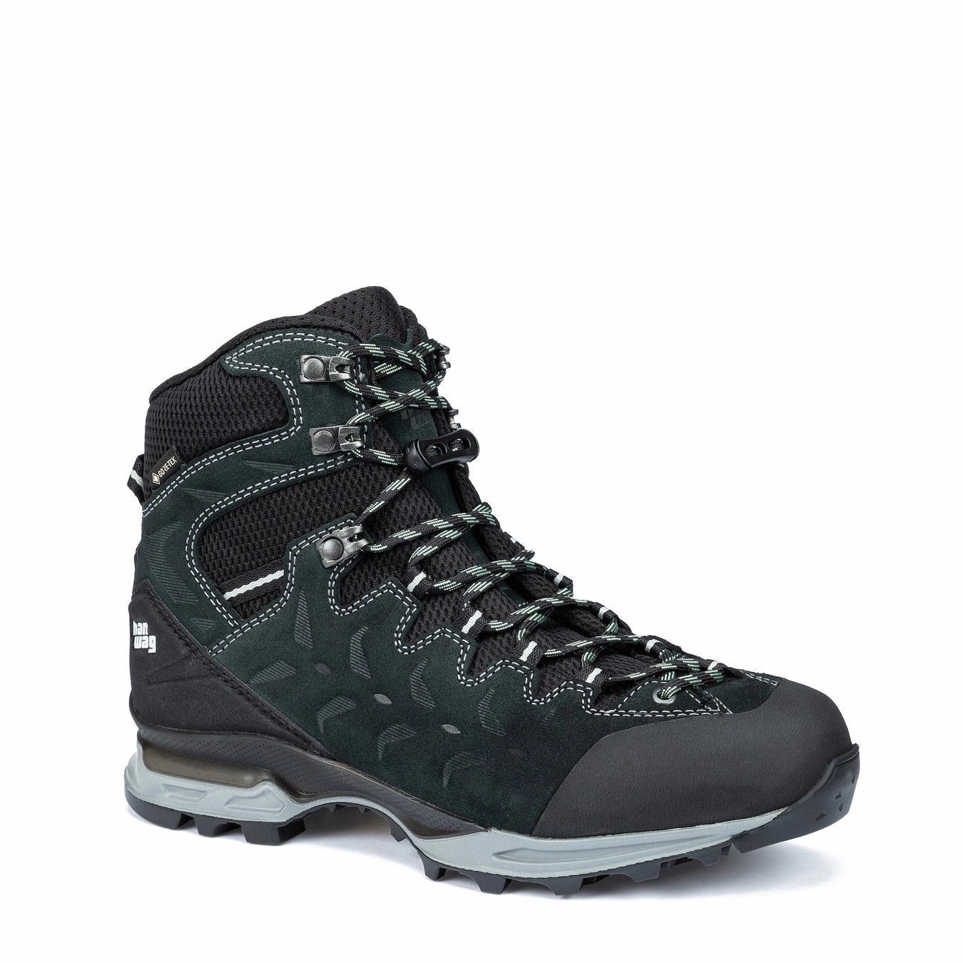 Hanwag Womens Makra Trek Lady Gtx Petrol / Mint Travel Footwear