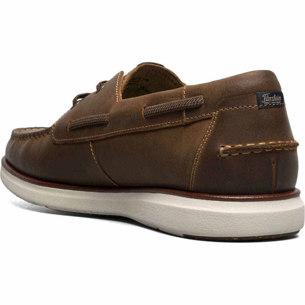 Florsheim Tropics Brown Chocolate Elastic Lace Moc Toe Men??S Boat Shoe Urban Stylish Footwear