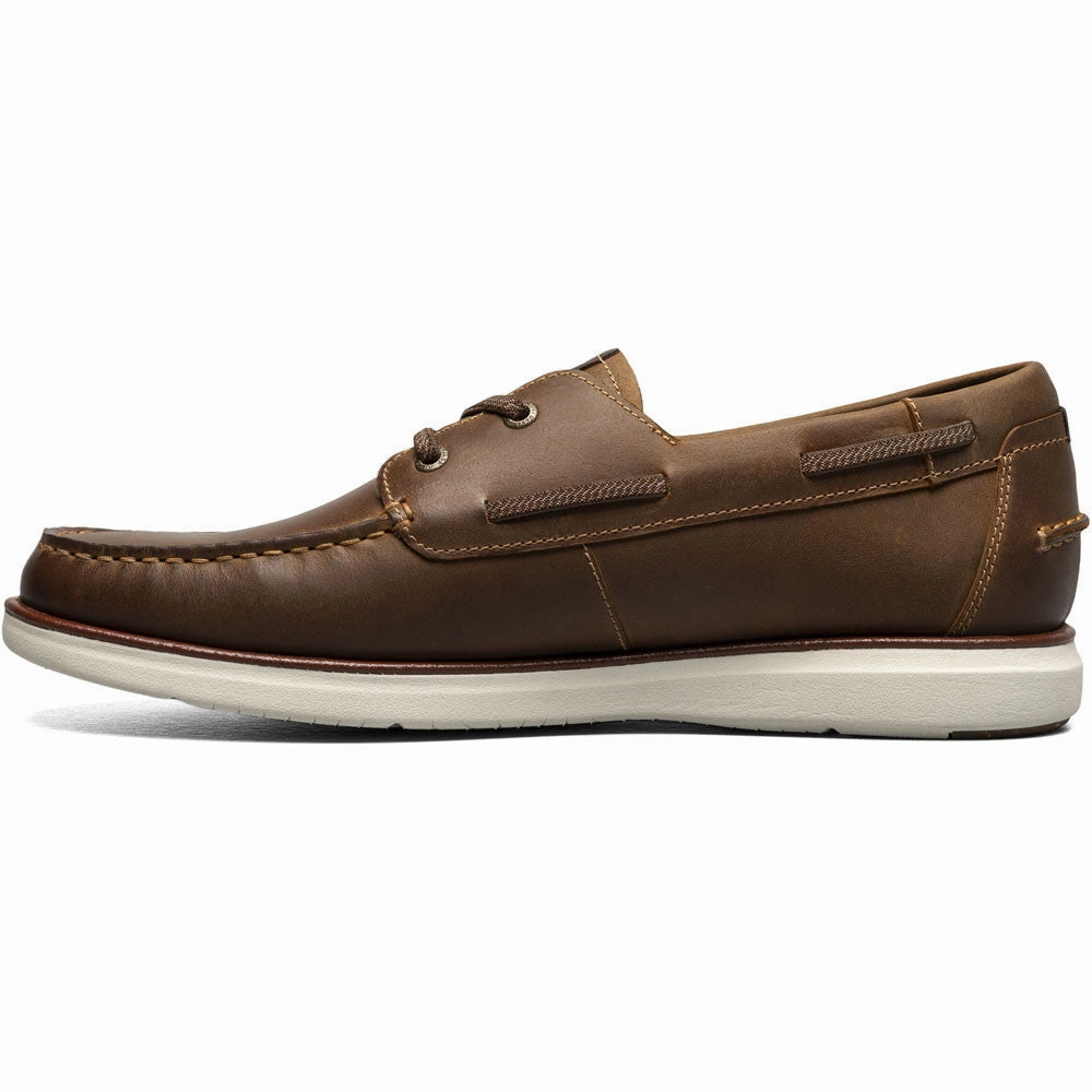 Florsheim Tropics Brown Chocolate Elastic Lace Moc Toe Men??S Boat Shoe Fashion Footwear Grippy Traction