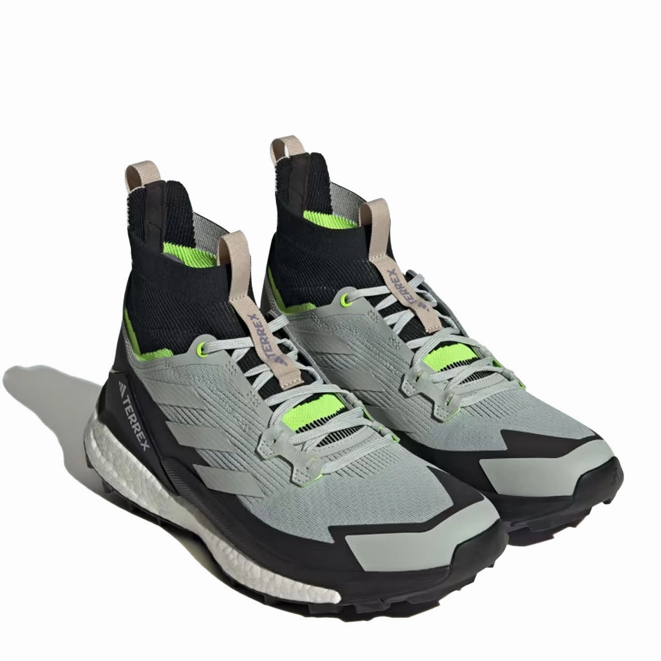 Adidas Terrex Free Hiker 2.0 Hiking Shoes Wonder Silver / Wonder Silver / Lucid Lemon Easy Clean Arch Support