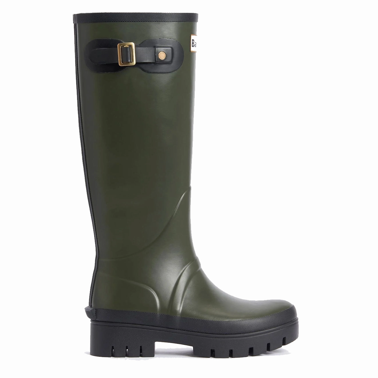 Casual Comfort Barbour Womens Snowdon Tall Welly Olive/Black