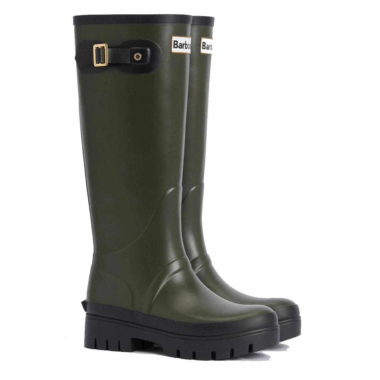 Barbour Womens Snowdon Tall Welly Olive/Black Pain Relief