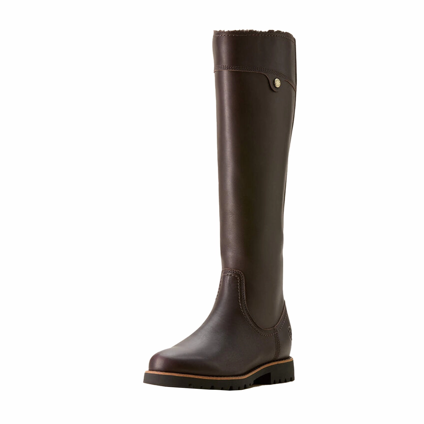 Ariat Womens Arlington Sherpa Waterproof Espresso Slip On Shoes