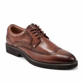 Comfort Heel Men'S Fallo Dress Lace-Up Almond Toe Oxfords
