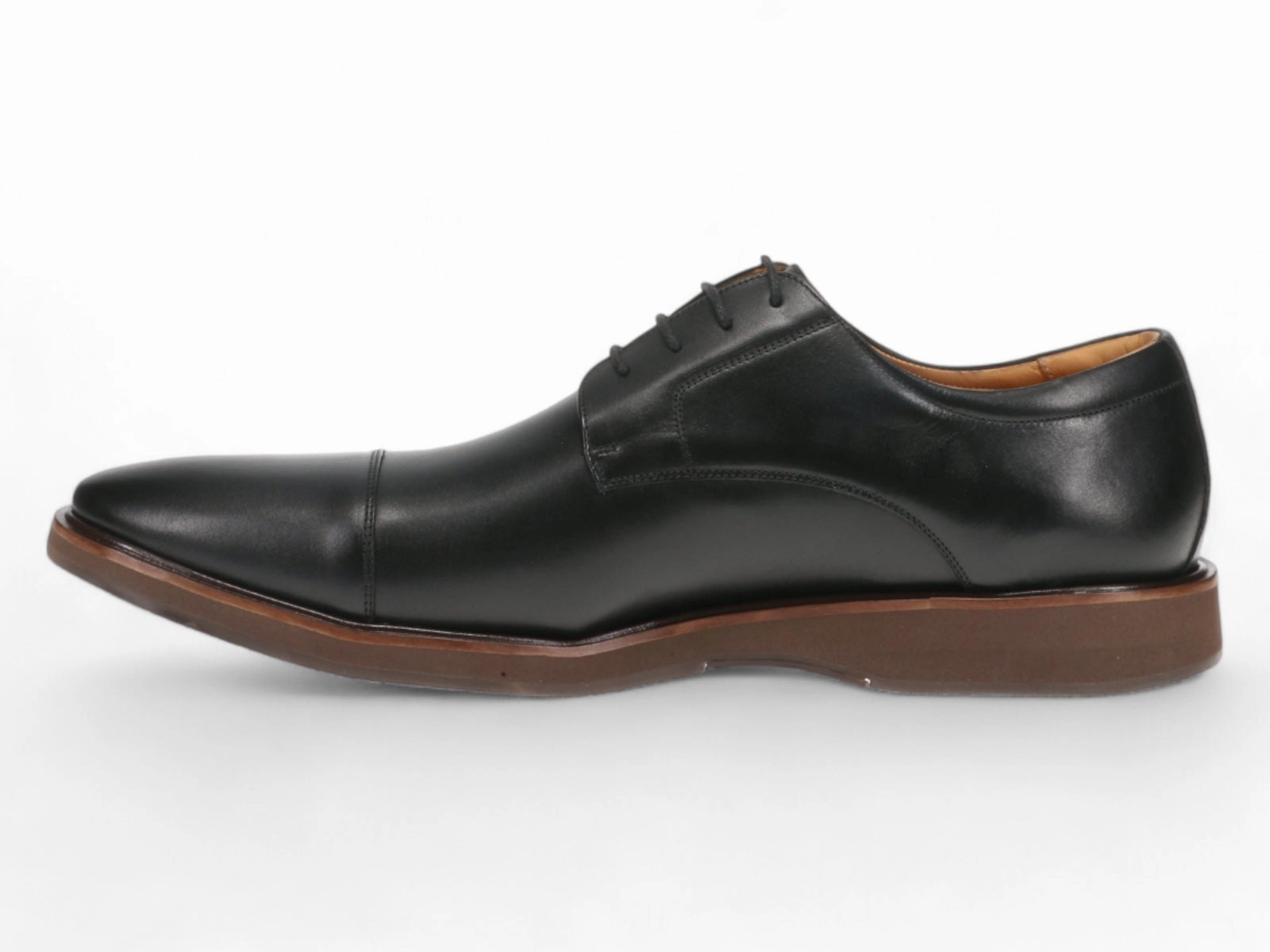 Michael Ellis Elliott Cap-Toe Dress Shoe Black Minimalist Shoes Streetwear Footwear