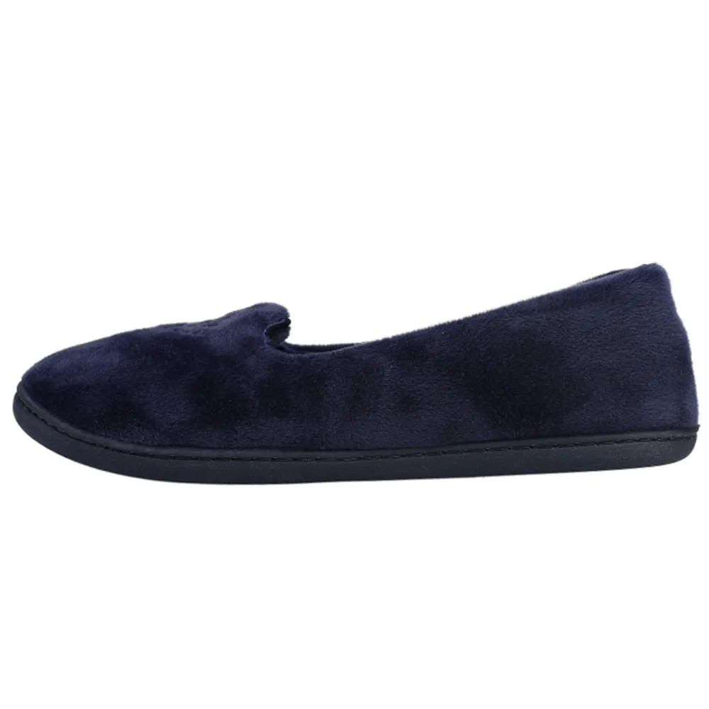 Travel Shoes Easy Clean Microvelour Slip On Slippers
