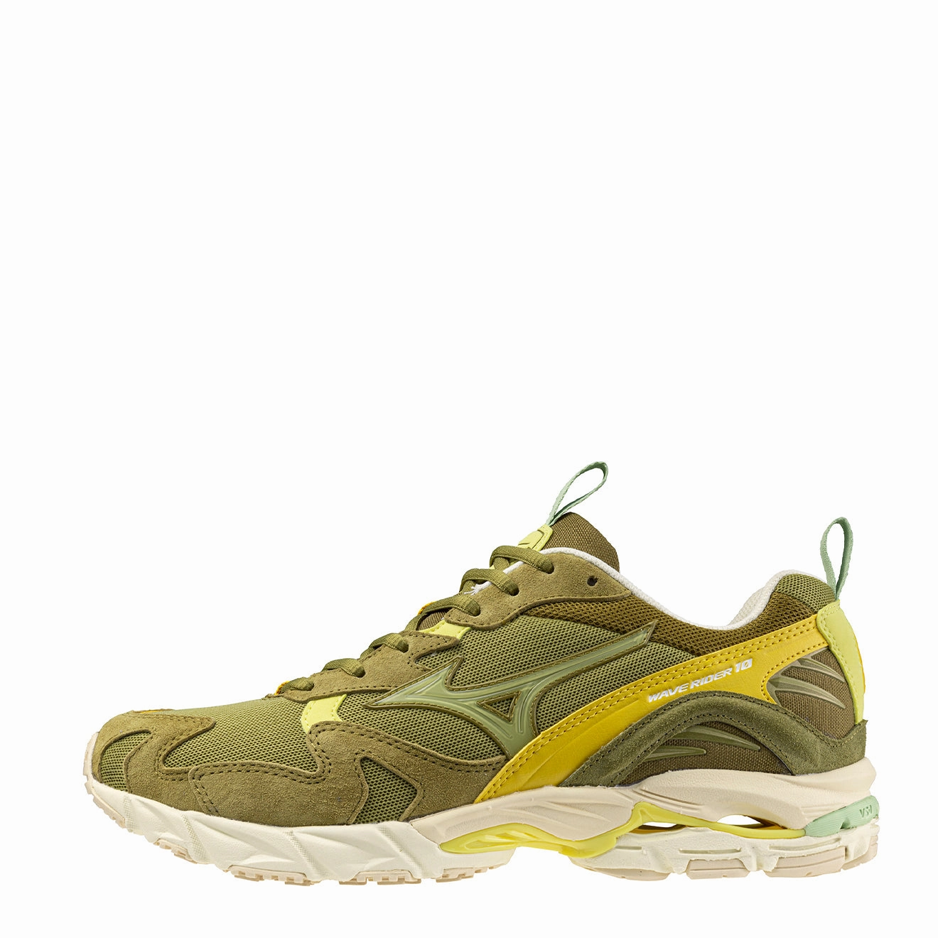 Mizuno Wave Rider 10 Premium Trainers Olive Drab / Cedar / Cedar Minimalist Shoes