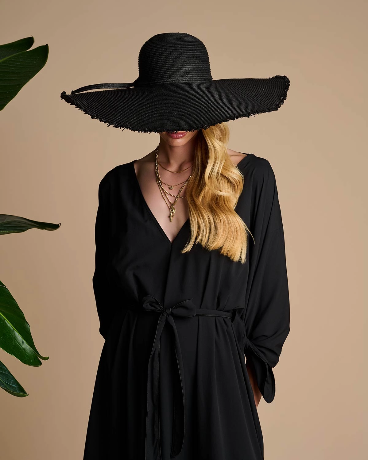 Montauk Large Brim Sun Hat | Black