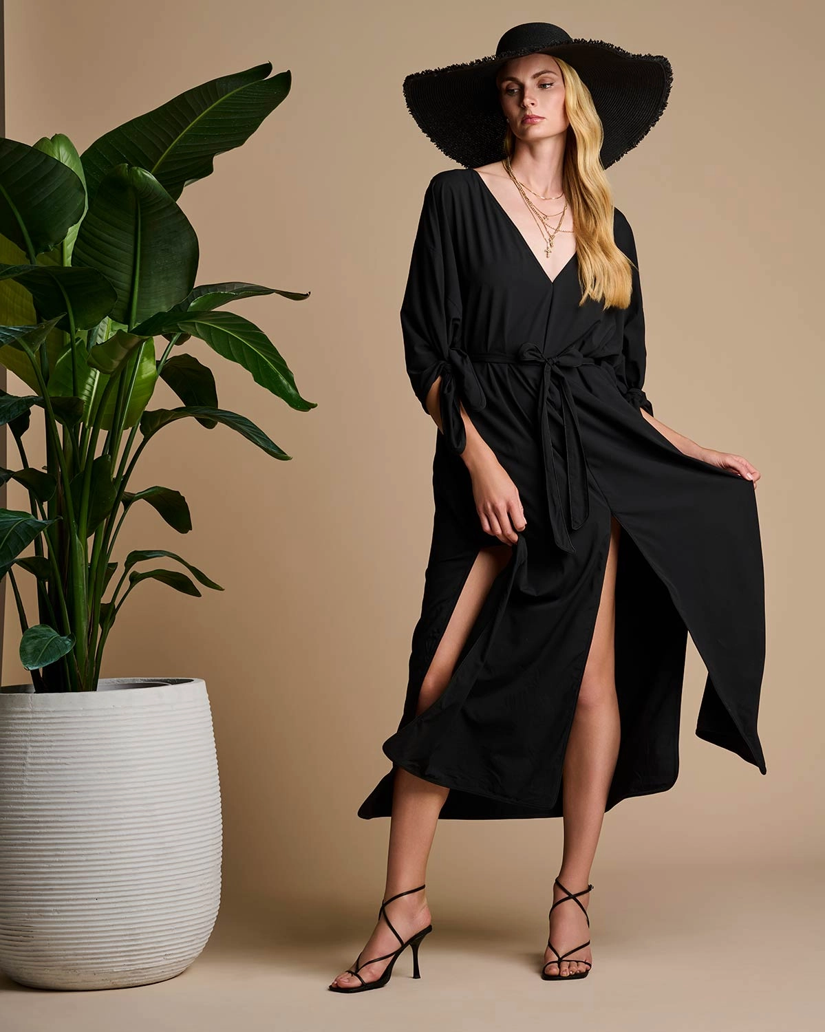 Montauk Large Brim Sun Hat | Black