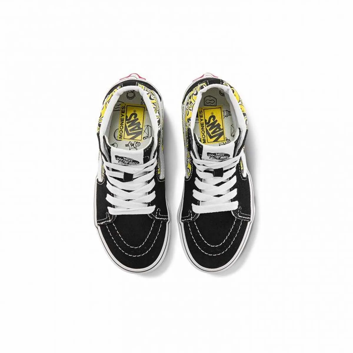   Mooneyes Kid'S Sk8-Hi 'Black Yellow' Easy On/Off Urban