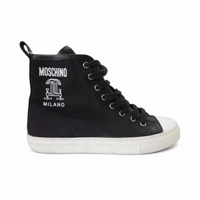 Moschino High Top Sneakers - Women'S 38 Breathable Breathable Mesh