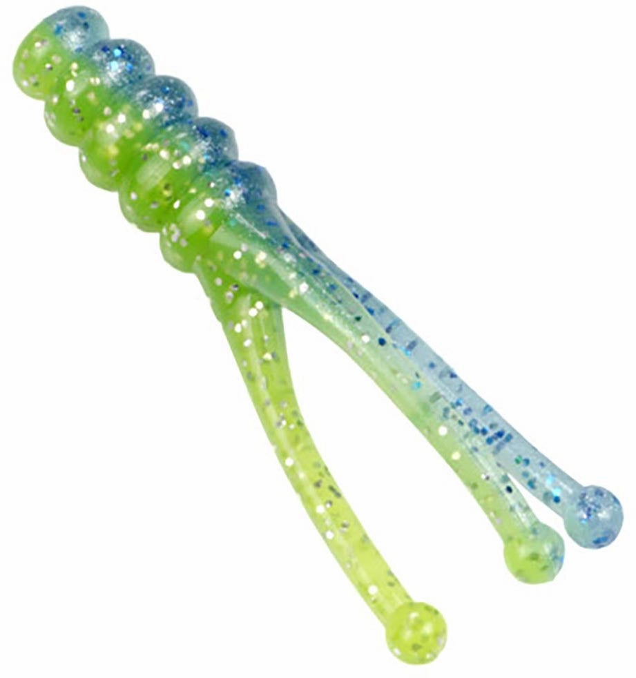 Mr. Crappie Joker Triple Tail Soft Plastic Grub - 15 pack