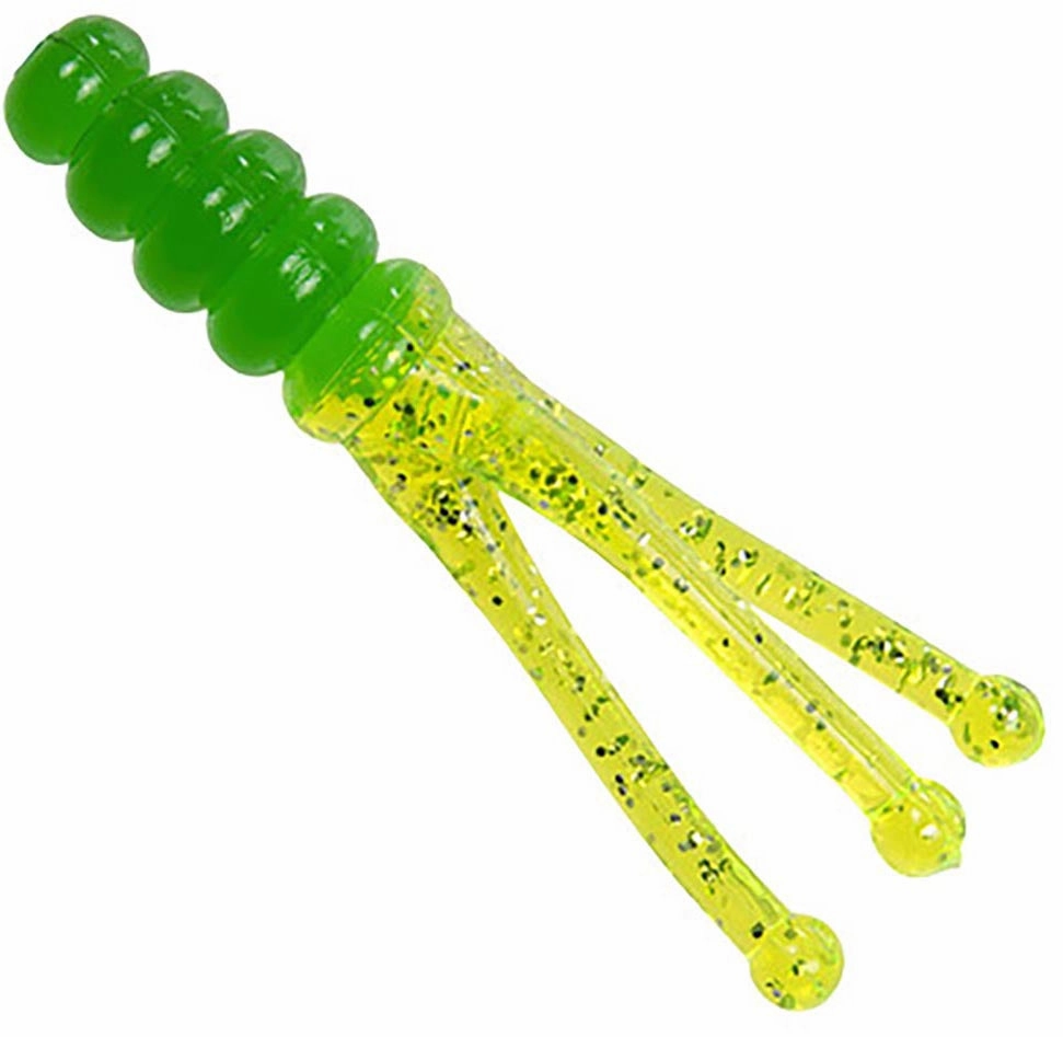 Mr. Crappie Joker Triple Tail Soft Plastic Grub - 15 pack