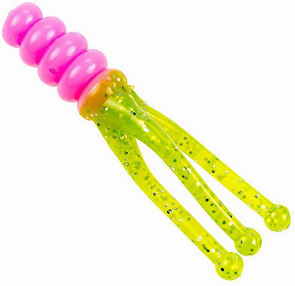 Mr. Crappie Joker Triple Tail Soft Plastic Grub - 15 pack