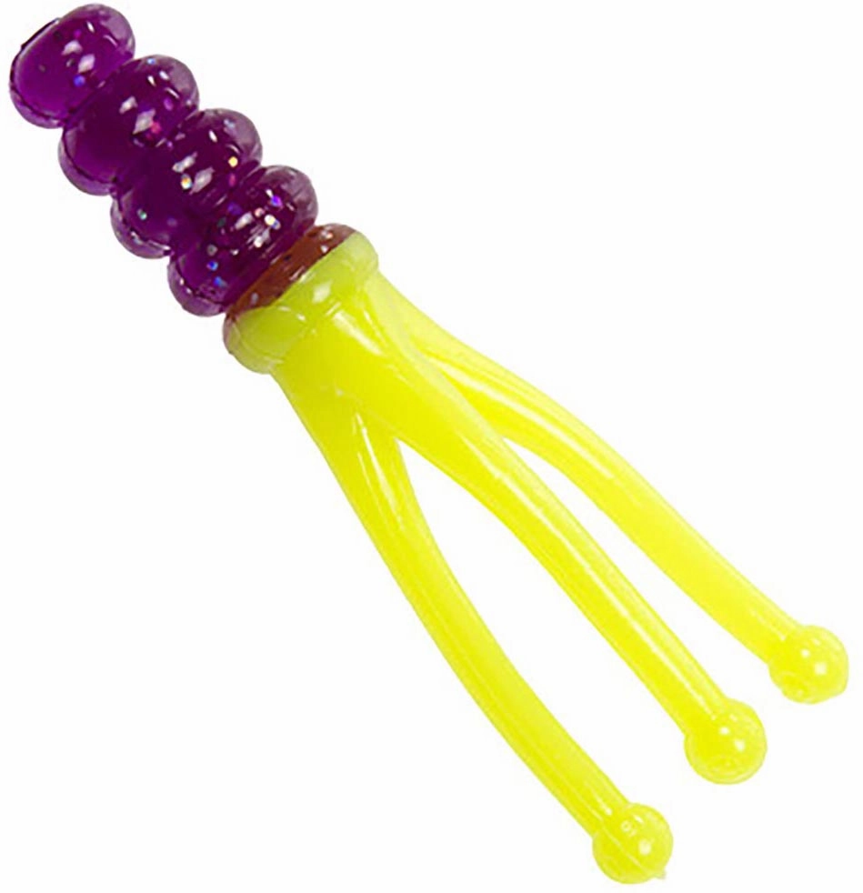 Mr. Crappie Joker Triple Tail Soft Plastic Grub - 15 pack