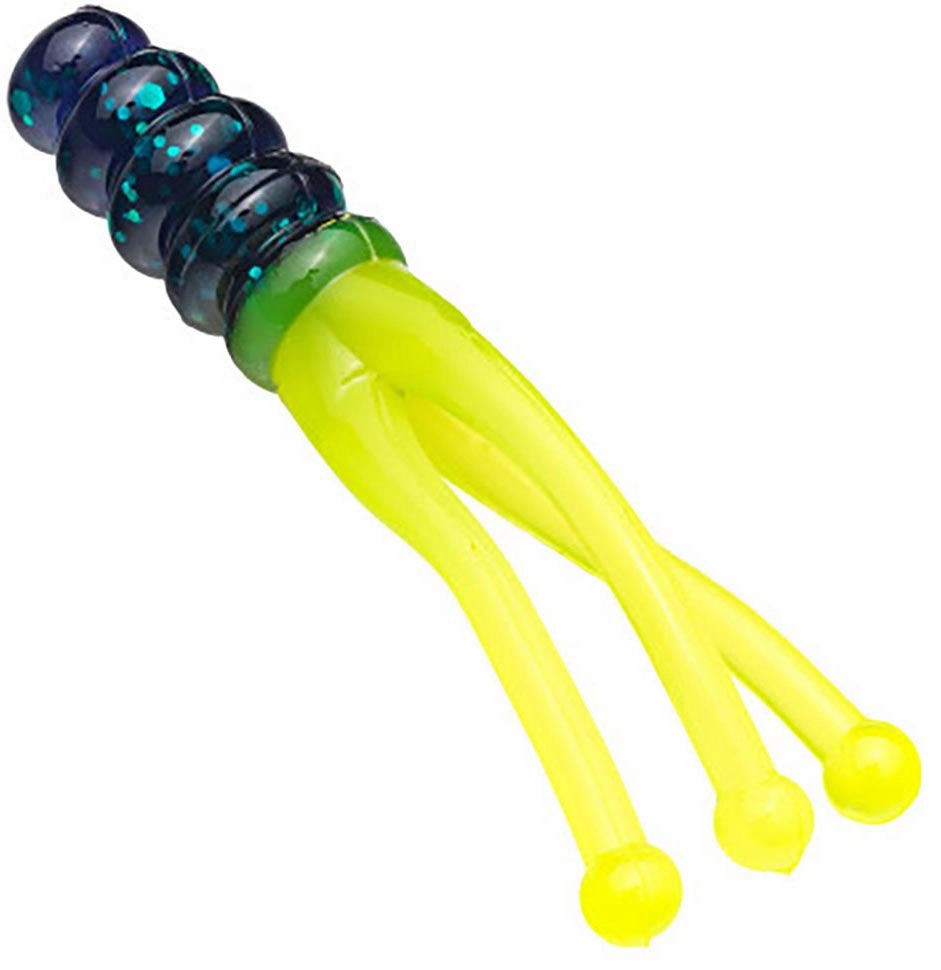 Mr. Crappie Joker Triple Tail Soft Plastic Grub - 15 pack