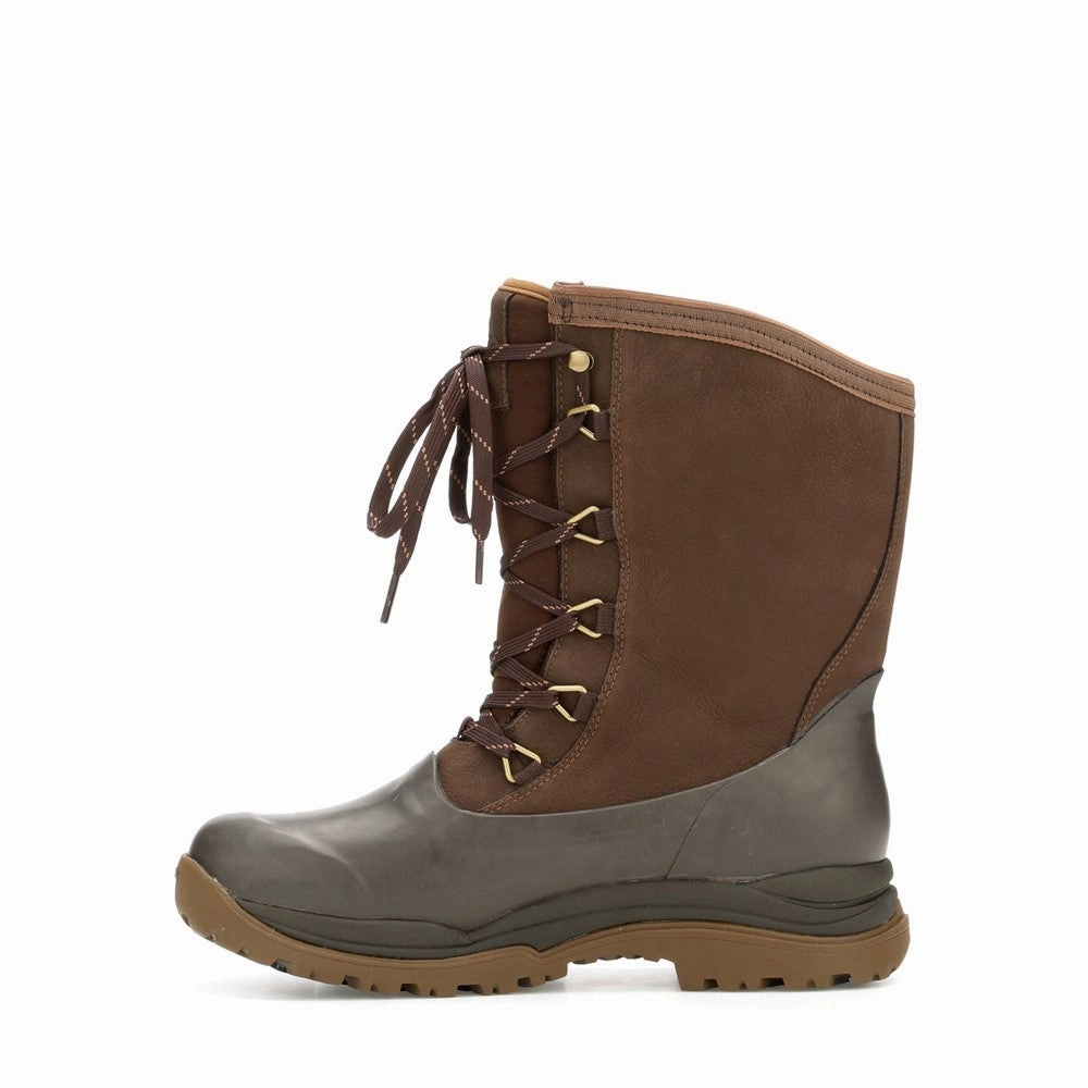 Muck Boots Arctic Outpost Leather Vibram Grip Short Boots Easy On/Off Recycled Materials