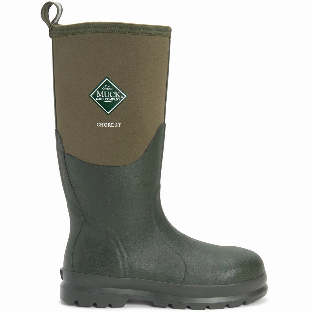 Muck Boots Chore Classic Steel Safety Wellington Odor Control Water Resistant
