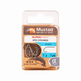 Mustad Streamer Hook 1X Strong 1X Long Forged Straight TitanX 25 Pack