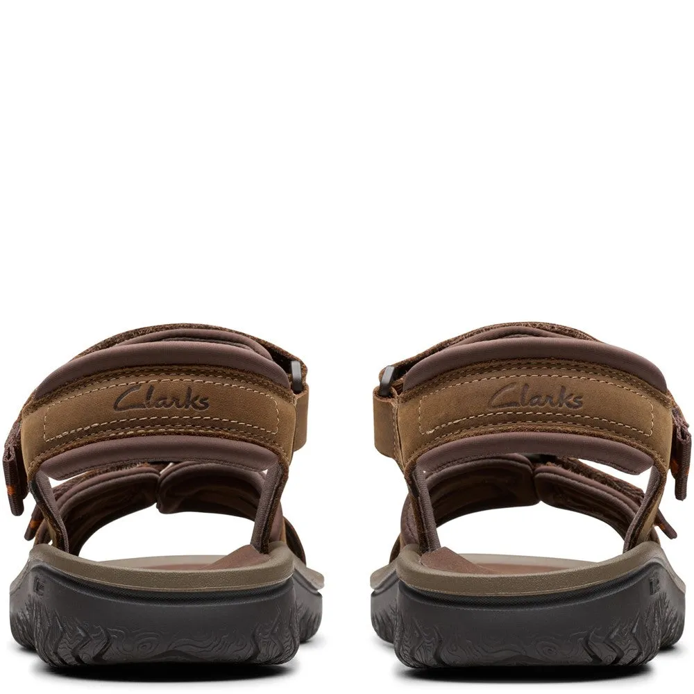 Clarks Wesley Shore Sandals Walking Shoes Rugged Sole