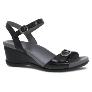 Statement Footwear Grippy Soles Women'S Dansko Arielle Glazed Leather Sandal  Elegance & All-Day Comfort