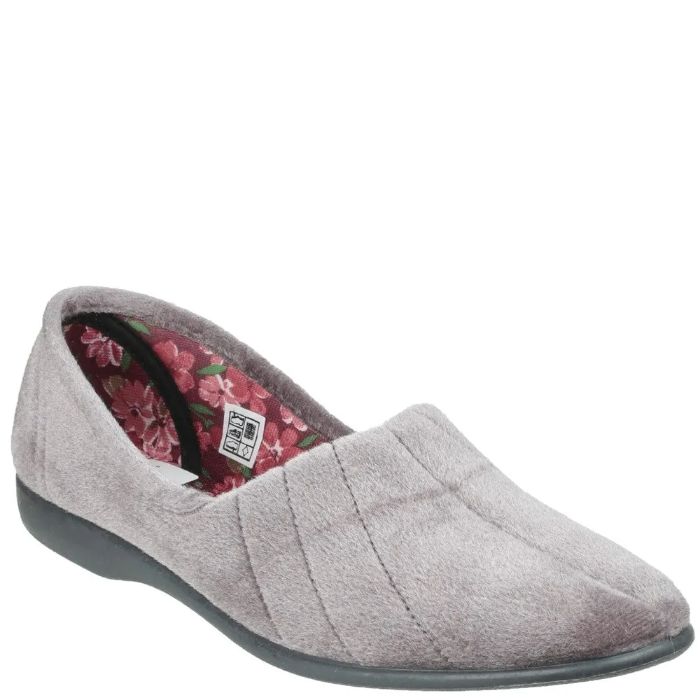 Gbs Audrey Ladies Slipper New Colours Easy On/Off