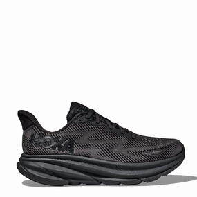 Hoka Clifton 9 Trainers Black / Black Slip Resistant Work Urban