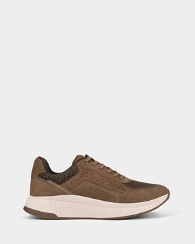 Keegan Taupe Suede Minimalist