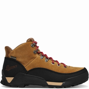 Women'S Panorama Mid 6" Brown/Red Sustainable Shoes Statement Footwear