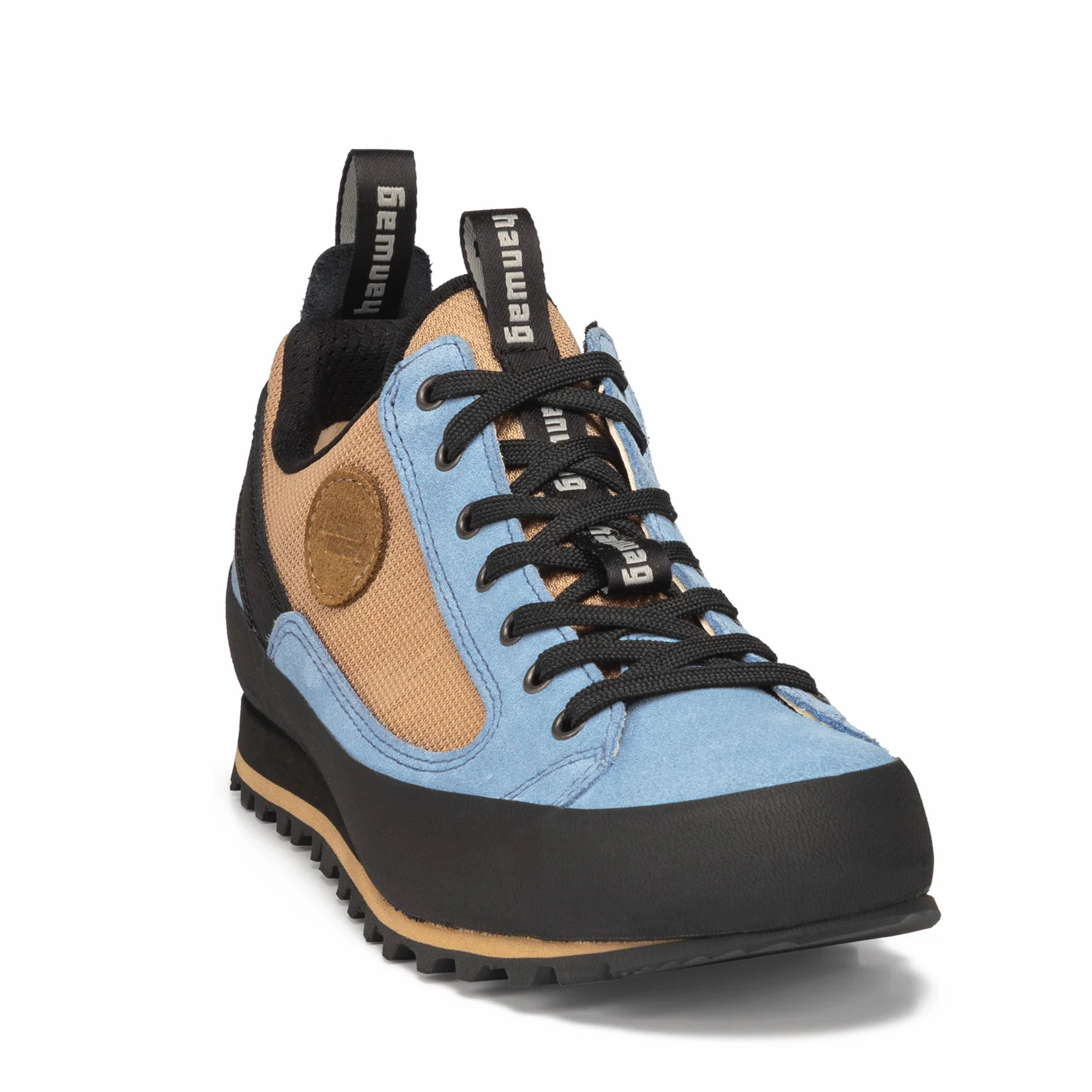 Minimal Footwear Durable Hanwag Rotpunkt Low Ll Trainer Cloudy Blue / Light Beige