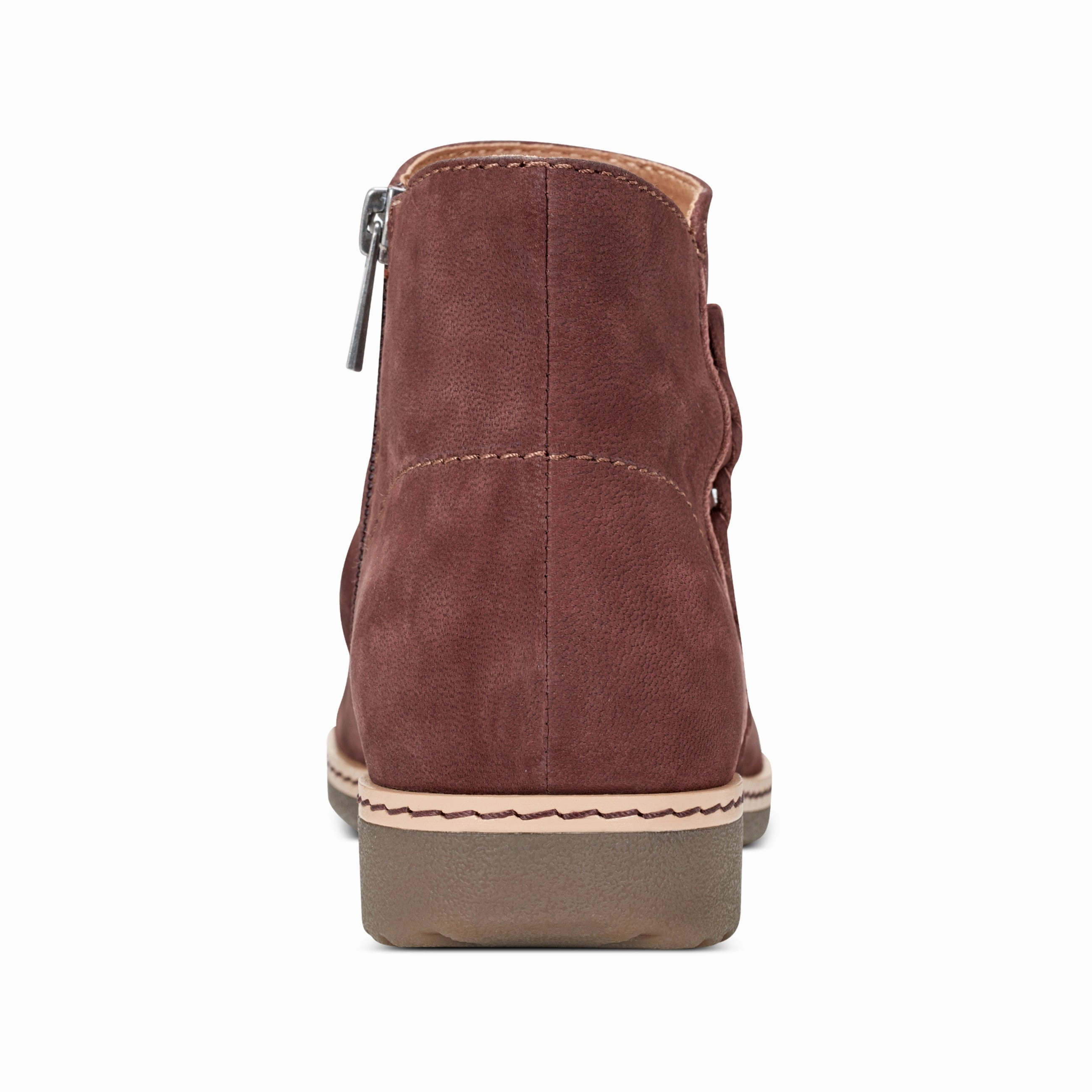 Comfort Heel Timeless Hilaree Water Repellent Round Toe Ruched Casual Booties