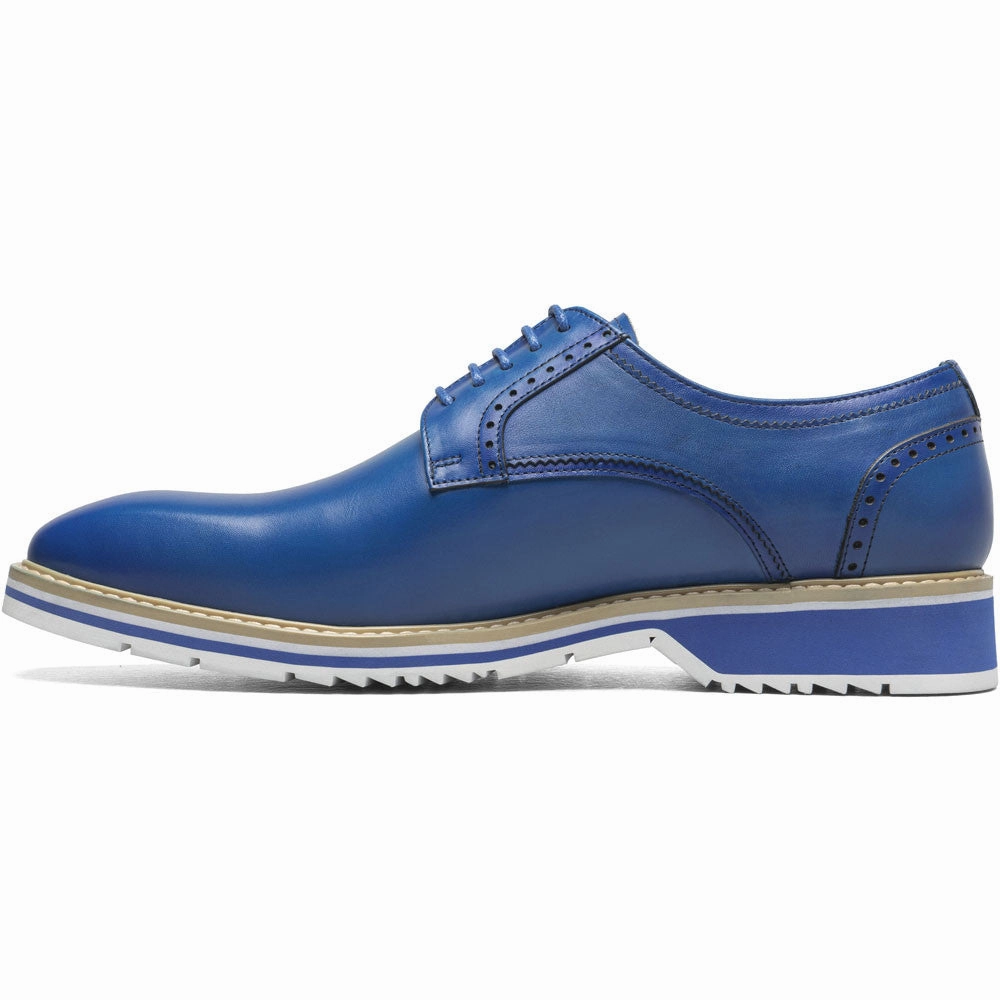 Durable Shoes Stacy Adams Barringer Plain Toe Oxford In Navy