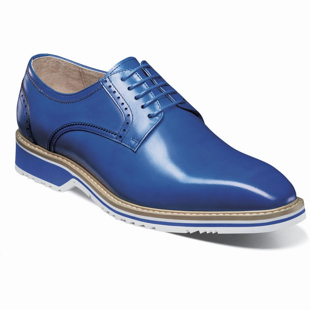 Ergonomic Quick Dry Stacy Adams Barringer Plain Toe Oxford In Navy