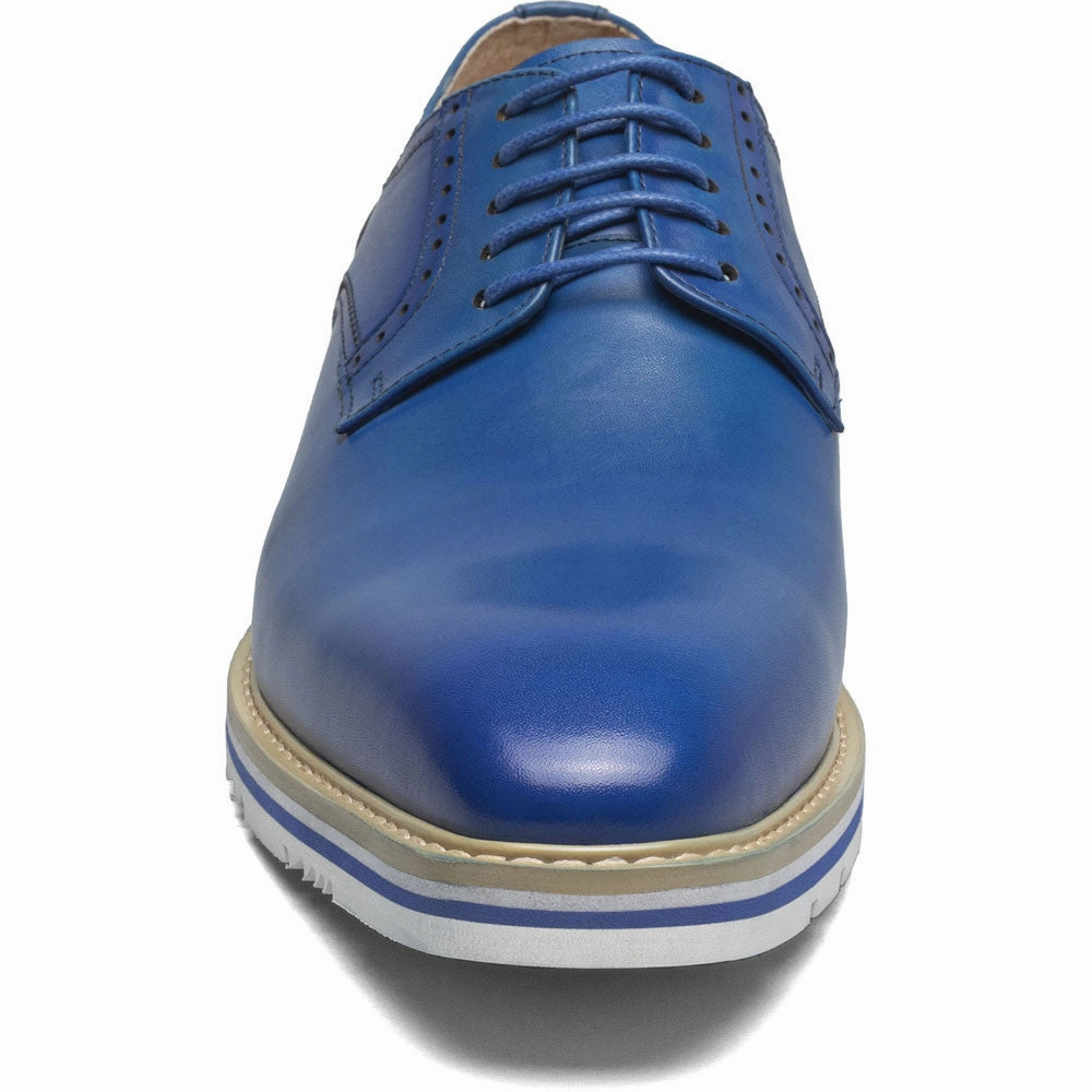 Slip Resistant Stacy Adams Barringer Plain Toe Oxford In Navy