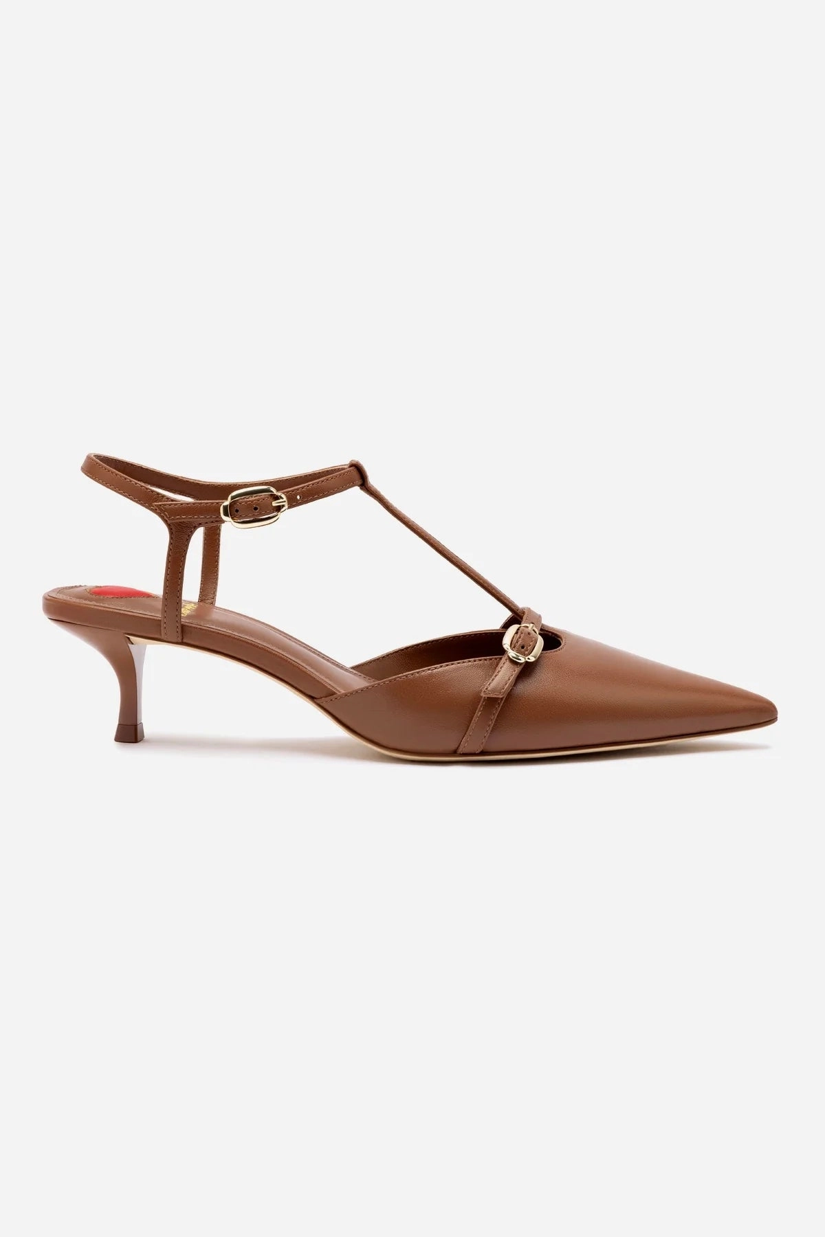 Grace Pump In Caramel Leather Weather Resistant
