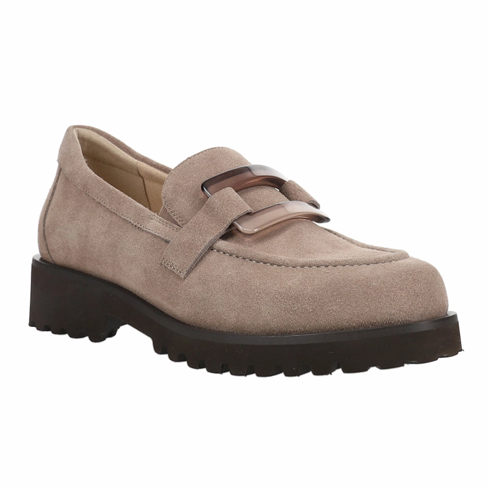 Zinta Slip On Lug Sole Loafers Grippy Soles Memory Foam