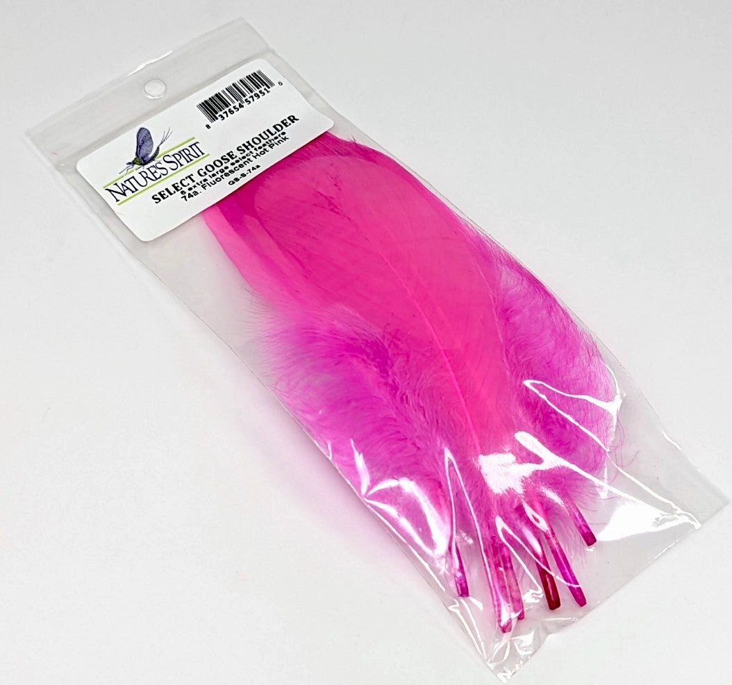 Nature's Spirit Select Goose Shoulder - 6 Extra Large Select Feathers