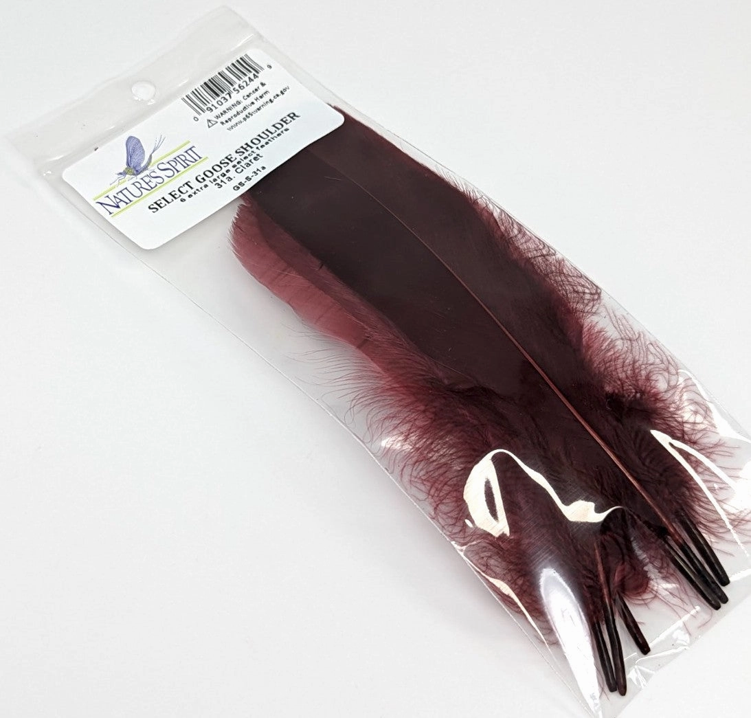 Nature's Spirit Select Goose Shoulder - 6 Extra Large Select Feathers