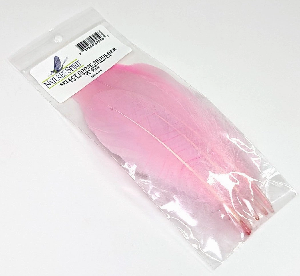 Nature's Spirit Select Goose Shoulder - 6 Extra Large Select Feathers