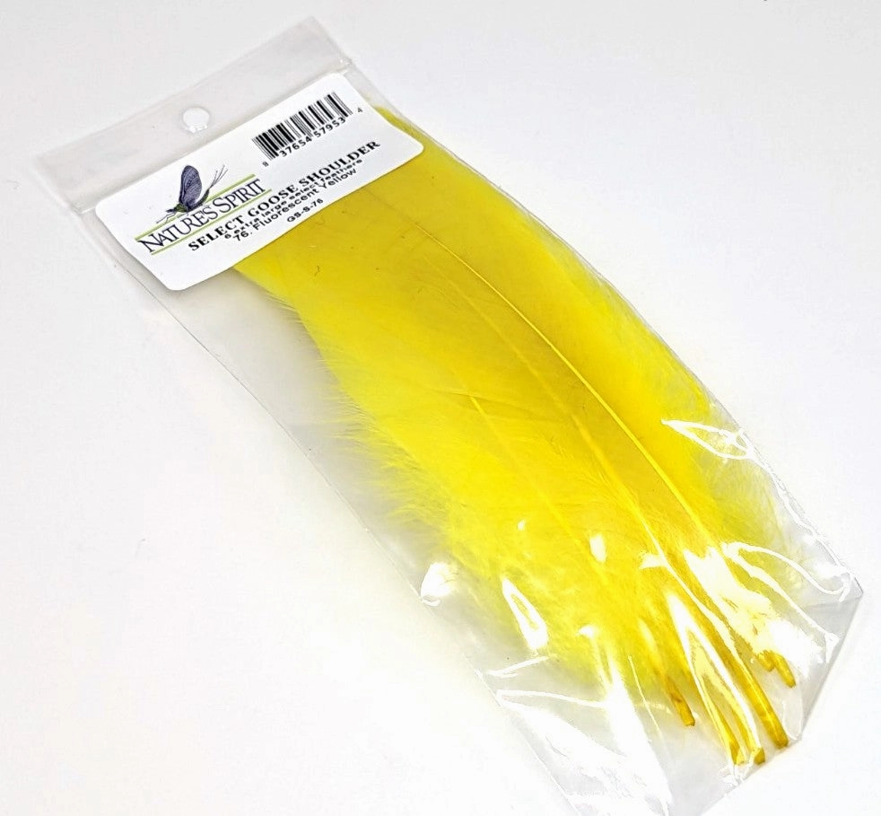 Nature's Spirit Select Goose Shoulder - 6 Extra Large Select Feathers