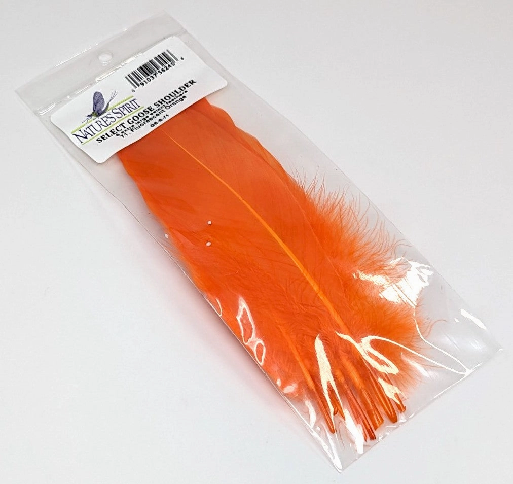 Nature's Spirit Select Goose Shoulder - 6 Extra Large Select Feathers