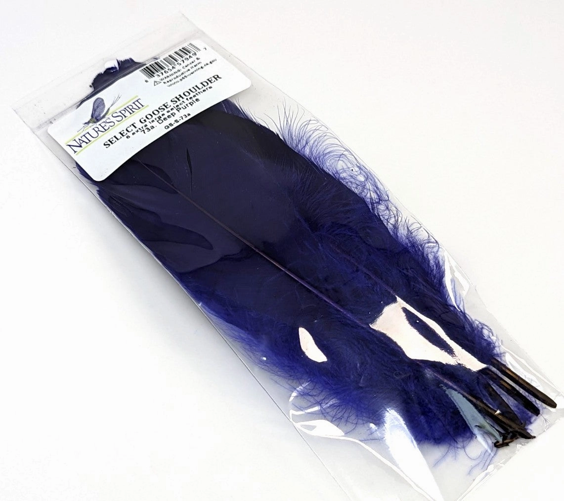 Nature's Spirit Select Goose Shoulder - 6 Extra Large Select Feathers