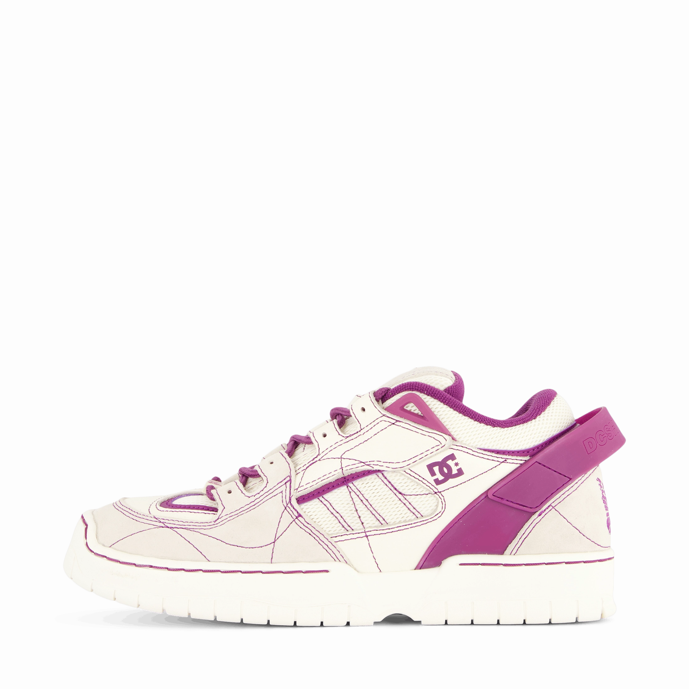 Needles X Dc Shoes Spectre Lea Off White / Purple Premium Comfort