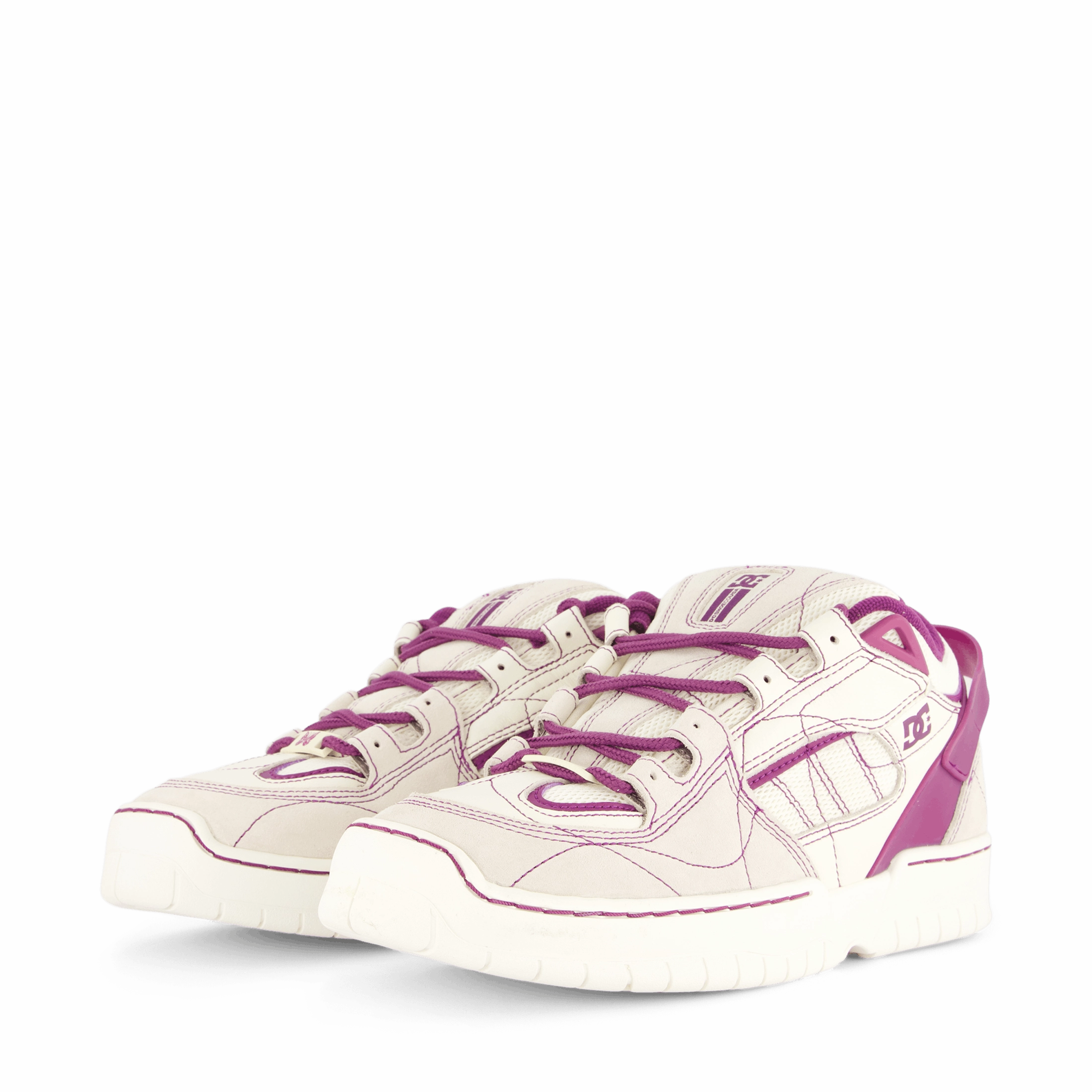 Canvas Shoes Sporty Style Needles X Dc Shoes Spectre Lea Off White / Purple