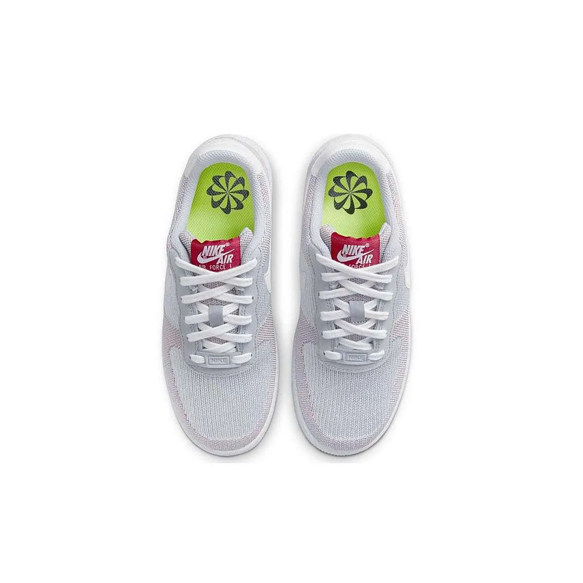 Gs Air Force 1 Crater Flyknit Leather Shoes Grippy Soles