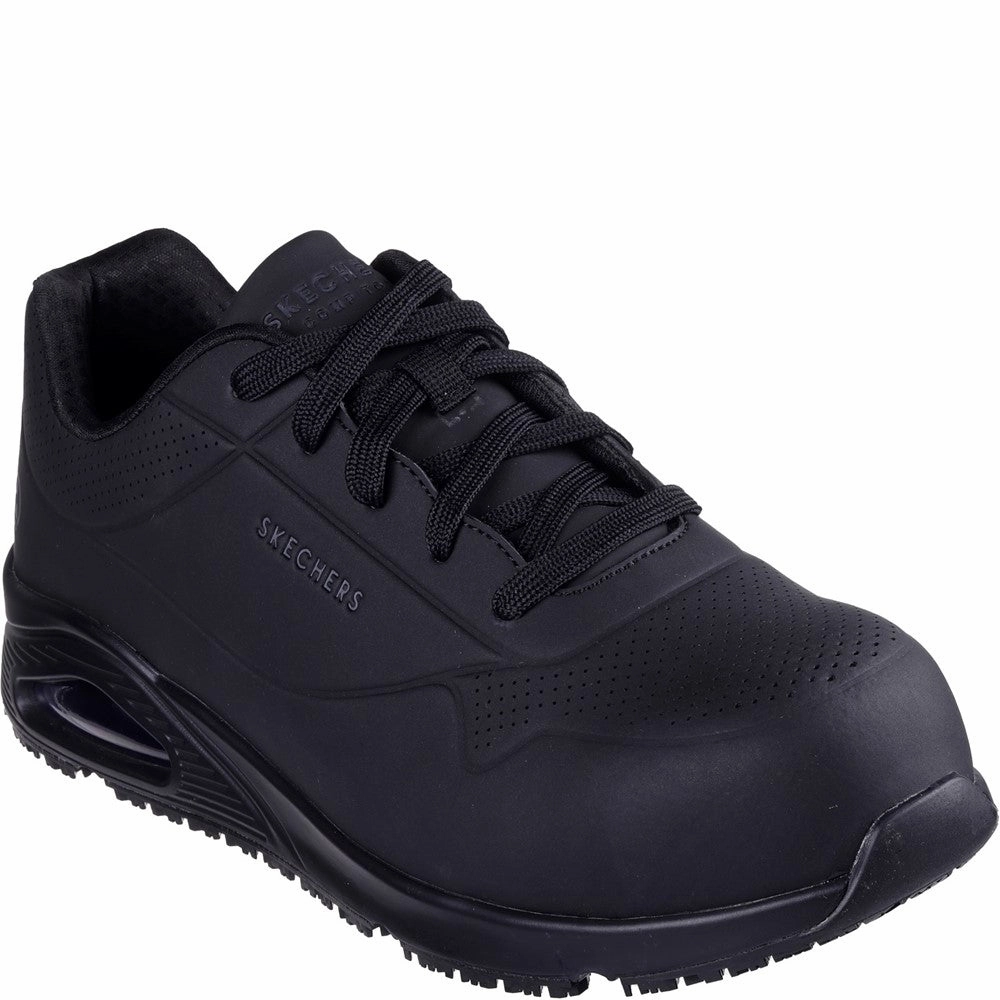 Comfort Sole Easy On Off Skechers Workwear Uno Sr - Doltin Safety Trainer