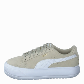 Suede Mayu Beige Everyday Sneakers Modern Footwear