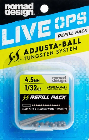 Nomad Design Freshwater Replacement Tungsten Adjusta Balls - 12 Pack